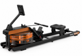 Rameur à Eau Pliable GymBpm Aqua Pro — Inox Noir Mat · Résistance 333 N · Kinomap