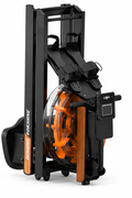 Rameur à eau pliable GymBpm Aqua Pro — détail cuve orange translucide 14L
