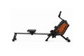 Rameur magnétique pliable GymBpm Silencio — vue de profil, rail coulissant